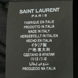 Saint Laurent Monochrome Hounstooth Wool Blazer M