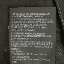 Saint Laurent Paris Black Denim Frayed Hem Shorts M