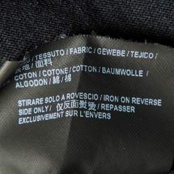 Pre Owned Saint Laurent Paris Black Signature Cotton Crew Neck T-Shirt M