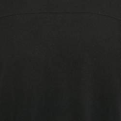 Pre Owned Saint Laurent Black Distressed 50's Signature Logo Jersey T-Shirt L