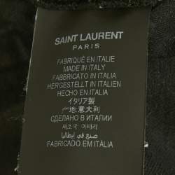 Pre Owned Saint Laurent Black Washed Denim Low Waist Jeans XL Waist 39"