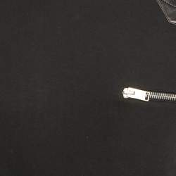 Pre Owned Saint Laurent Paris Black Leather Trim Cotton Crewneck Sweatshirt L