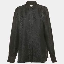 SAINT LAURENT ミリタリーシャツ shirt in oxford stripe cotton | Saint Laurent | YSL BE