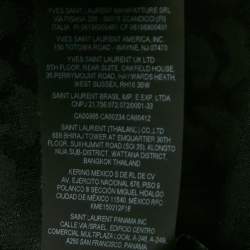 Pre Owned Saint Laurent Black Patterned Satin Silk Long Sleeve Shirt M