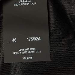 Pre Owned Saint Laurent Beige Suede Button Front Jacket S