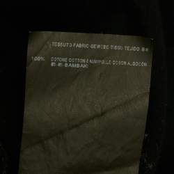 Pre Owned Saint Laurent Black Printed Jersey Crewneck T-Shirt XS