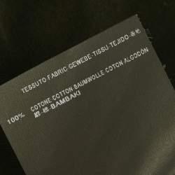 Pre Owned Saint Laurent Paris Black Printed Cotton Crewneck T-Shirt XS 
