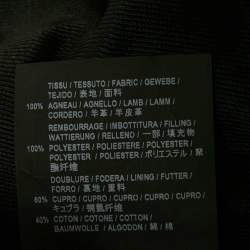 Pre Owned Saint Laurent Paris Black Leather Zip-Up Rider Jacket L