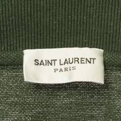 Pre Owned Saint Laurent Green Pique Polo T-Shirt M