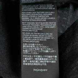 Pre Owned Saint Laurent Paris Black Denim Straight Leg Jeans S Waist 31"