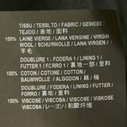 مملوكة مسبقًا بنطلون سان لوران باريس قماش غبردين أسود قصة مستقيمة مقاس خصر (إكسترا لارج) 36 بوصة