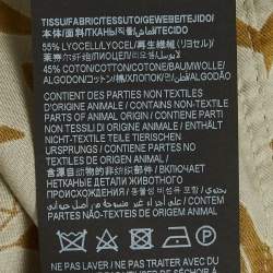 Pre Owned Saint Laurent Paris Grey Palm Tree Print Lyocell Blend Shirt M