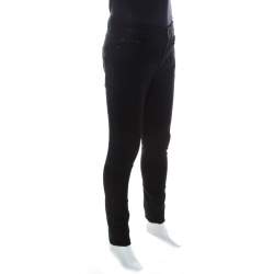 Pre Owned Saint Laurent Paris Black Cotton Slim Fit Denim Jeans M 