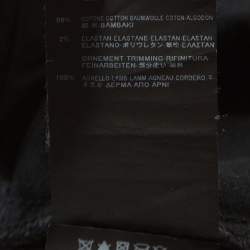 مملوكة مسبقًا Saint Laurent Black Denim Biker Jeans XL