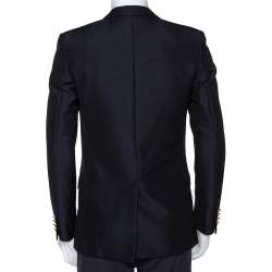 Saint Laurent Black Wool Two Buttoned Jacket M