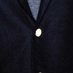 Saint Laurent Black Wool Two Buttoned Jacket M