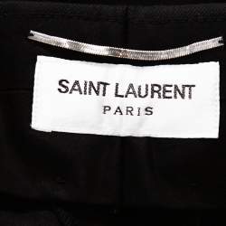 Saint Laurent Paris Black Wool Tailored Pants XS