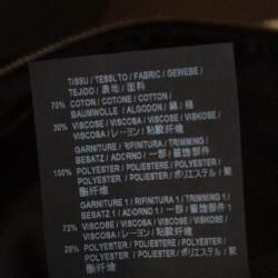 مملوكة مسبقًا Saint Laurent Paris Black Musical Note Embroidered Satin Teddy Jacket XS