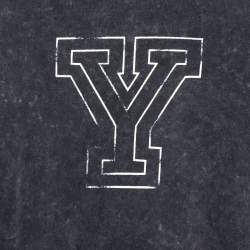 مملوكة مسبقًا Saint Laurent Paris Black Y Printed Cotton Washed Out Effect T Shirt L