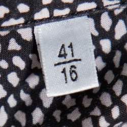 مملوكة مسبقًا Saint Laurent Paris Black Dolphin Printed Cotton Bowling Shirt L