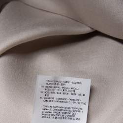 Saint Laurent Paris Beige Modal & Silk Button Front Shirt XXL   