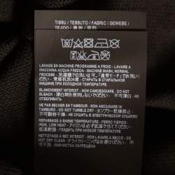 مملوكة مسبقًا Saint Laurent Paris Black Cotton Pique Stripe Trim Polo T-Shirt L