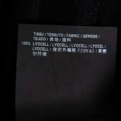 Saint Laurent Paris Black Lyocell Button Front Western Shirt M