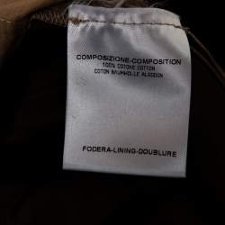 مملوكة مسبقًا بنطلون سان لوران كارغو قطن بيج تفاصيل ربطة متقاطعة مقاس متوسط - ميديوم 