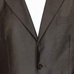 Yves Saint Laurent Vintage Brown Button Front Blazer XL