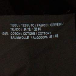 مملوكة مسبقًا Saint Laurent Black Quit Smoking Printed Cotton Roundneck T-Shirt S