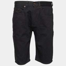 Saint Laurent Black Denim Shorts M