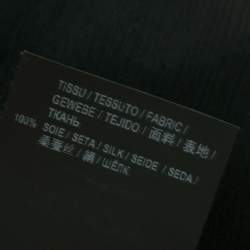 مملوكة مسبقًا Saint Laurent Black Sheer Silk Long Shirt XL