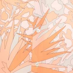 مملوكة مسبقًا Saint Laurent Orange Printed Crepe Short Sleeve Shirt XXL