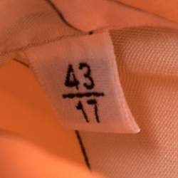 مملوكة مسبقًا Saint Laurent Orange Printed Crepe Short Sleeve Shirt XXL