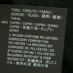 مملوكة مسبقًا تونك سان لوران مطرز لاميه أسود بأكمام صغيرة مقاس كبير جداً جداً جداً ( إكس إكس إكس لارج )