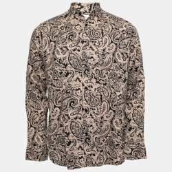 Saint Laurent Multicolor Paisley Printed Cotton Button Front Shirt M