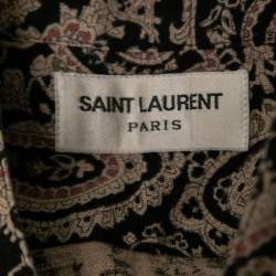 Saint Laurent Multicolor Paisley Printed Cotton Button Front Shirt M