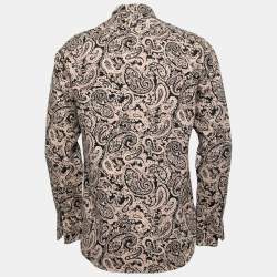 Saint Laurent Multicolor Paisley Printed Cotton Button Front Shirt M