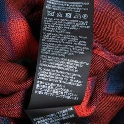Saint Laurent Red Checked Flannel Button Front Shirt XL