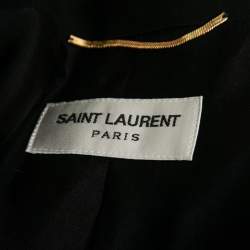 Saint Laurent Black Wool Single Breasted Blazer S