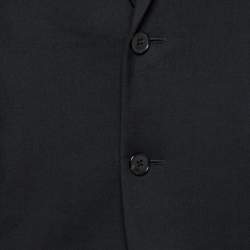 Saint Laurent Black Wool Single Breasted Blazer S