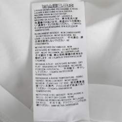 Pre Owned Saint Laurent White Logo Print Cotton T-Shirt XL