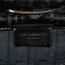 Pre Owned Saint Laurent Black Vinyl Faux Leather Trousers M
