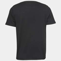 Saint Laurent Paris Black Jersey 1971 Rive Gauche T-Shirt L