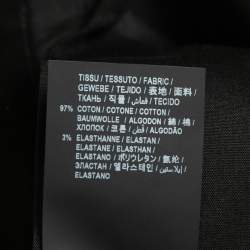 Pre Owned Saint Laurent Paris Black Cotton Trousers L