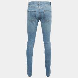 Pre Owned Saint Laurent Blue Denim Slim Fit Jeans S Waist 31"