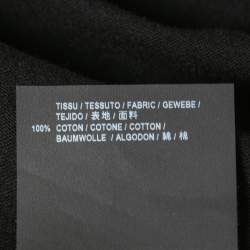 Saint Laurent Black Cotton Yeah Baby Embroidered T-Shirt XS