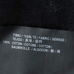 Pre Owned Saint Laurent Black Printed Cotton Knit T-Shirt XL