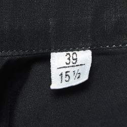Saint Laurent Black Cotton Button Front Shirt M