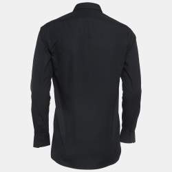 Saint Laurent Black Cotton Button Front Shirt M